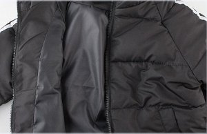 Куртка с полосками черная или красная