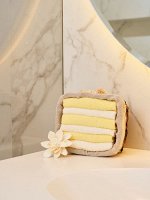 АКЦИЯ   Полотенце Arya В Ведерке 6 Pcs. Leave Кремовый, Желтый