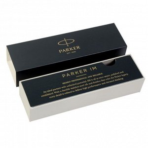 Ручка роллер Parker IM Core Black GT F, корпус пластиковый чёрный/глянцевый/золотой, чёрные чернила