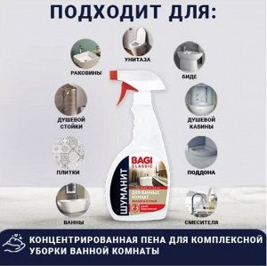 Bagi Classic®️ШУМАНИТ ДЛЯ ВАННЫХ КОМНАТ, 400 мл