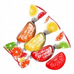 Карамель K162 леденцовая Весёлые дольки со вкусом лимона, апельсина и грейпфрута