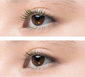 FLOWFUSHI Motemascara Khaki - удлиняющая тушь поддерживающая объем в разных оттенках