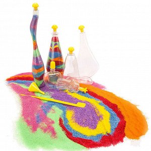 Песок для творчества Magical Sand Art 4 items - Набор цветного песка и забавных форм