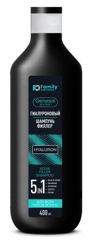 Гиалуроновый ШАМПУНЬ-ФИЛЛЕР для всех типов волос серии GENESIS PRO HAIR, 400 мл
