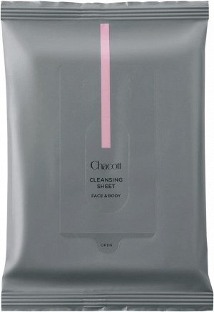 CHACOTT Cleansing Sheet Face And Body - салфетки с пропиткой-лосьоном для снятия стойкого макияжа