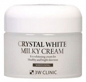 3W Crystal White Milky (Крем для лица осветляющий на основе молока) 50 гр, 1*120шт Арт-18868