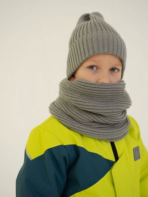 Снуд полушерсть серый