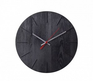 VOKALISSA Настенные часы, под дерево/черный30 см
