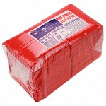 Салфетки бумажные &quot;БигПак&quot; 24х24см, 400шт в упаковке, целлюлоза 100%, интенсив, красный, Comfy (Россия)