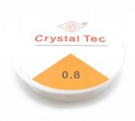 Нить-резинка (спандекс) Crystal Tec 0,8 мм, прозрачная, длина 7 м.  Цена за 1 шт.