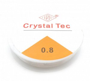 Нить-резинка (спандекс) Crystal Tec 0,8 мм, прозрачная, длина 7 м.  Цена за 1 шт.