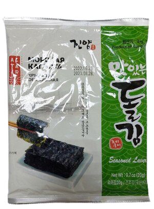 Морская капуста сушеная обжаренная Roasted seasoned dried seaweed 20г