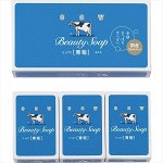 Мыло туалетное COW BRAND &quot;Beauty Soap&quot; аромат жасмина (3шт х130), 390 г