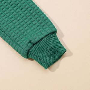 Костюм: боди с длинным рукавом и штаны зелёные