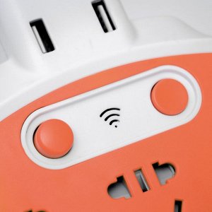 Бра с розетками «Модерни» LED 5 Вт бело-оранжевый 15.5x3.4x42 см