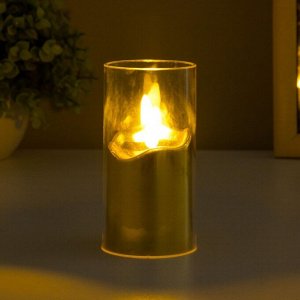 RISALUX Ночник &quot;Золотая свеча&quot; LED от батареек 3ХLR44 5,4Х5,4Х10,5 см