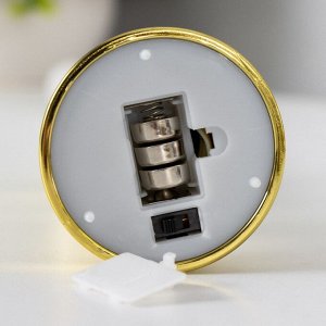 Ночник "Свечи" LED( 2 шт.) от батареек золото 5,5х5,5х30 см