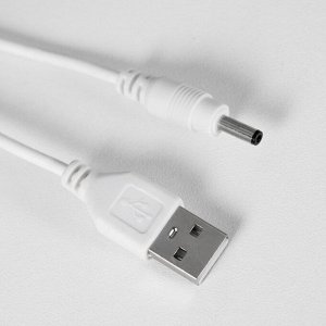 Настольная лампа сенсорная "Лоди" LED 4Вт USB АКБ белый 9х12х45 см RISALUX