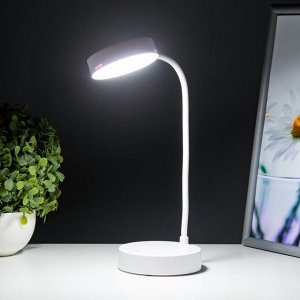 Настольная лампа "Алсер" LED 3Вт АКБ USB белый 9,8х9,8х38 см