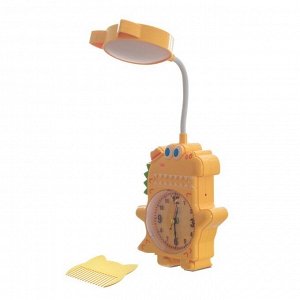 Настольная лампа «Динозаврик» LED 3 Вт от батареек АА/USB желтый 4x12x35 см RISALUX