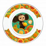 Тарелка стеклянная &quot;Чебурашка&quot;, 19,5 см