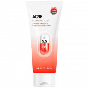 PrettySkin Пенка для глубокого очищения проблемной кожи Acne Clensing Foam pH 5.5, 150 мл