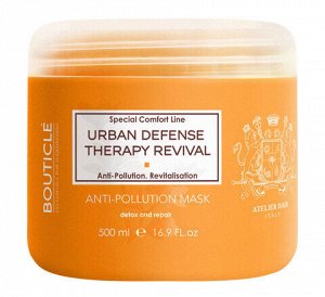 МАСКА ДЛЯ ЧУВСТВИТЕЛЬНЫХ ВОЛОС, СКЛОННЫХ К ЛОМКОСТИ – “URBAN DEFENSE ANTI-POLLUTION MASK FOR BRITTLE & SENSITIVE HAIR” (500 МЛ)