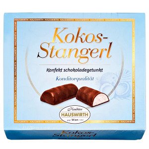 Конфеты HAUSWIRTH Kokos-Stangerl 180 г 1 уп.х 24 шт.