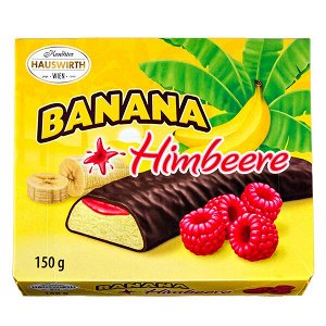 конфеты HAUSWIRTH Banana+Himbeere 150 г