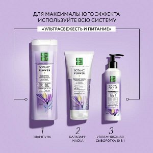 NEW ! PREMIUM Pure line от бренда Чистая Линия бальзам-маска ультрасвежесть и питание без утяжеления, против секущихся кончиков 200 мл