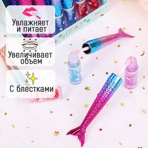 Блеск-тинт для губ с блестками "Розовый оттенок" O`Lanney Lip Gloss / 1 шт.