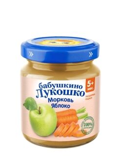 Пюре Б.лукошко 100г морковь яблоко с 5мес