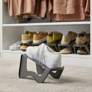 Обувница ИКЕА МУРВЕЛЬ, размер (ШхГ): 14х24 см, цвет: серый
