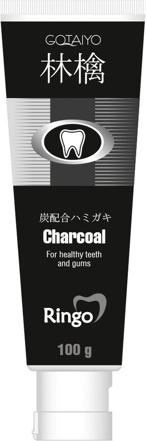 20163ri «Ringo» Паста зубная отбеливающая Charcoal, 100 г