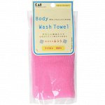 27301kai &quot;Body Wash Towel&quot; Мочалка для тела средней жесткости (розовая), размер 30*100см