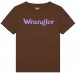 Футболка Wrangler REGULAR TEE CARAFE BROWN W7N4D3XEP