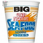 Лапша сублимированная с морепродуктами NISSIN Cup Noodle BIG Seafood, стакан, 104гр.