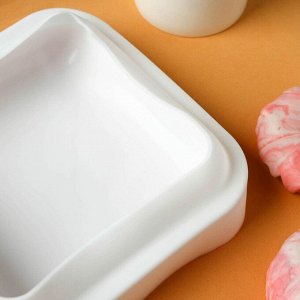 Форма силиконовая для выпечки и муссовых десертов KONFINETTA «Квадро», 18,5?5 см, цвет белый