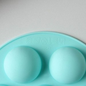 Форма для муссовых десертов и выпечки KONFINETTA «Спортивные мячи», d=15,5 см, цвет бирюзовый