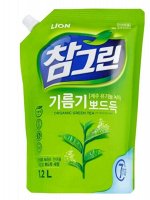 Жидкость для мытья посуды с запахом зеленого чая Chamgreen LION, 1,2 л