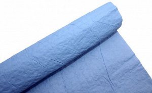 Бумага жатая туманно-синяя (65-70 см*5 м)