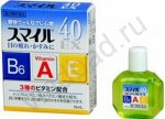 Lion Smile 40 EX Cool, Японские Витаминизированные капли для глаз