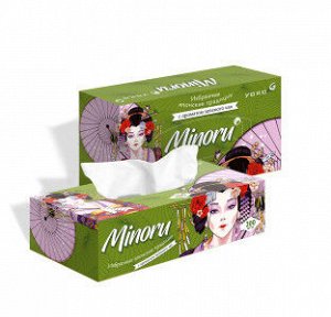 Салфетки бумажные YOKO Minoru Зеленый чай 2-х слойные 200 шт