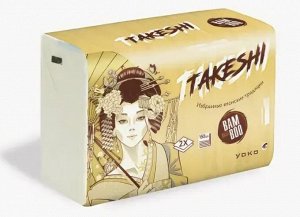 Салфетки бумажные YOKO Takeshi Бамбук 2-х слойные 150 шт