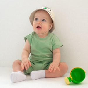Песочник-футболка детский MINAKU, цвет зелёный, рост