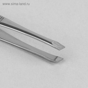 Пинцет узкий скошенный наконечник 9см серебр блистер B-158-S-SH ZINGER 2134085
