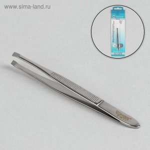 Пинцет узкий скошенный наконечник 9см серебр блистер B-158-S-SH ZINGER 2134085