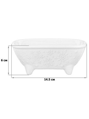 Подставка для губки "Снежинки", 14,5х6х6 см