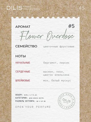 Dilis Niche Collection Духи Flower Overdose (FleurNarcotique by Nihilo)(876)50мл