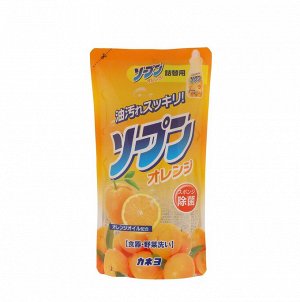 27183kn Жидкость для мытья посуды  "Kaneyo - сладкий апельсин", 500 мл,смен.упак